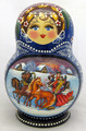 Russian Winter Fun | Unique Museum Quality Matryoshka Doll