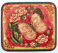 Sakura Flowers and Butterfly | Mstera Lacquer Box