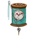 Needle & Thread Clock | Allen Designs Wall Clocks