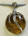 Amber and Silver Pendant | Baltic Amber