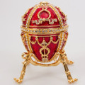 Rosebud Egg with Surprise - Red | Faberge Style Egg