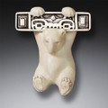 Polar Bear - Mammoth Ivory Pin/Pendant