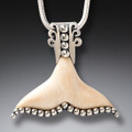 Whale Tale Pendant - Ancient Mammoth Ivory - SOLD