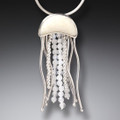 Jelly Fish Pendant - Fossilized Walrus Ivory