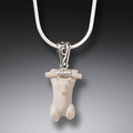 Hanging Bear Pendant - Ancient Ivory Polar Bear