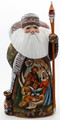 Nativity Scene On Russian Santa with Holy Family | Grandfather Frost / Russian Santa Claus