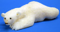 Polar Bear Crawling Textured | Alaskan Ivory Carving