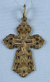 Orthodox Crucifix 585 (14 k) Rose and White Gold