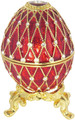 Egg "Net" - Red | Faberge Style Egg
