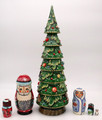 Fancy Christmas Tree - 6 Nest | Fine Art Matryoshka Nesting Doll