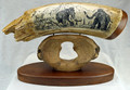 Mammoth Ivory "saber-tooth" Scrimshaw by George Vukson
