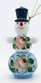Large Snowman - Blue Hat | Russian Christmas Ornament