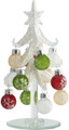 Frosted Christmas Tree with 12 Ornaments