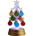 Glass Tree Light Up with Ornaments