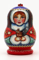 Snegurochka with Squirrel | Russian Christmas Ornament
