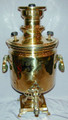 The body of the samovar is in excellent condition with some minor mineral deposit in the interior due to use. The samovar measures approximately 50cm high and has a volume of approximately 7 liters.