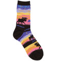 Sunset Moose Adult Socks