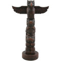 5" Brown Thunderbird Totem Pole