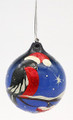 Bullfinch Christmas Ornament with mini Doll Inside | Russian Christmas Ornament