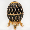 Small Egg "Net" - Black | Faberge Style Egg