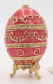Egg with Golden Ornament - Pink | Faberge Style Egg