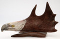 Caribou Antler Eagle Head with Base III | Bone and Antler Carvings