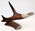 Caribou Antler Eagle Head with Base IV | Bone and Antler Carvings