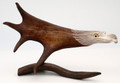 Caribou Antler Eagle Head with Base V | Bone and Antler Carvings