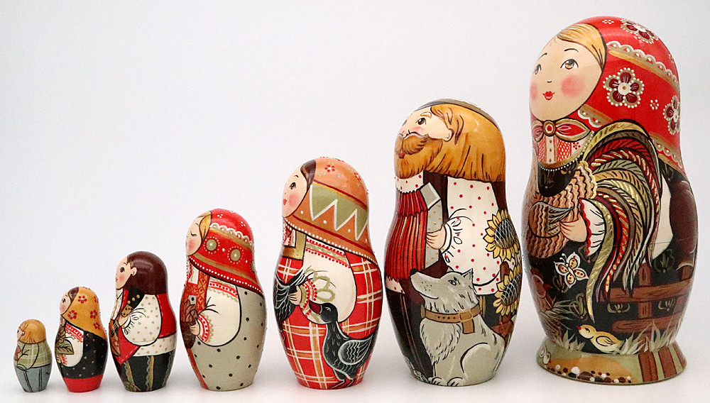 pretty maids all in a row  Stacking dolls, Matryoshka doll, Nesting dolls