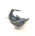 Adorable Dolphin Miniature | Bejeweled Enamel Boxes