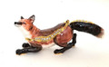 Hunter the Fox with Necklace | Bejeweled Enamel Boxes