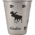 Metal Moose SS Shot Glass | Alaska Souvenirs