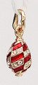 Twisted Red Pendant | Faberge Style Egg Pendants