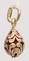 Red and Gold Pendant | Faberge Style Egg Pendants