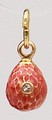 Pink with Crystal Pendant | Faberge Style Egg Pendants