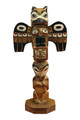 Raven Bear/Sun Raven Totem Pole | Northwest Coast Totemic Art