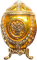 Egg with an Eagle and Pearl - Gold | Faberge Style Egg