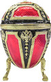 Faberge Style Egg - Large Red/ Black | Faberge Style Egg