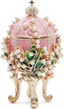 Lily-of-the-Valley Faberge Style Egg - Pink