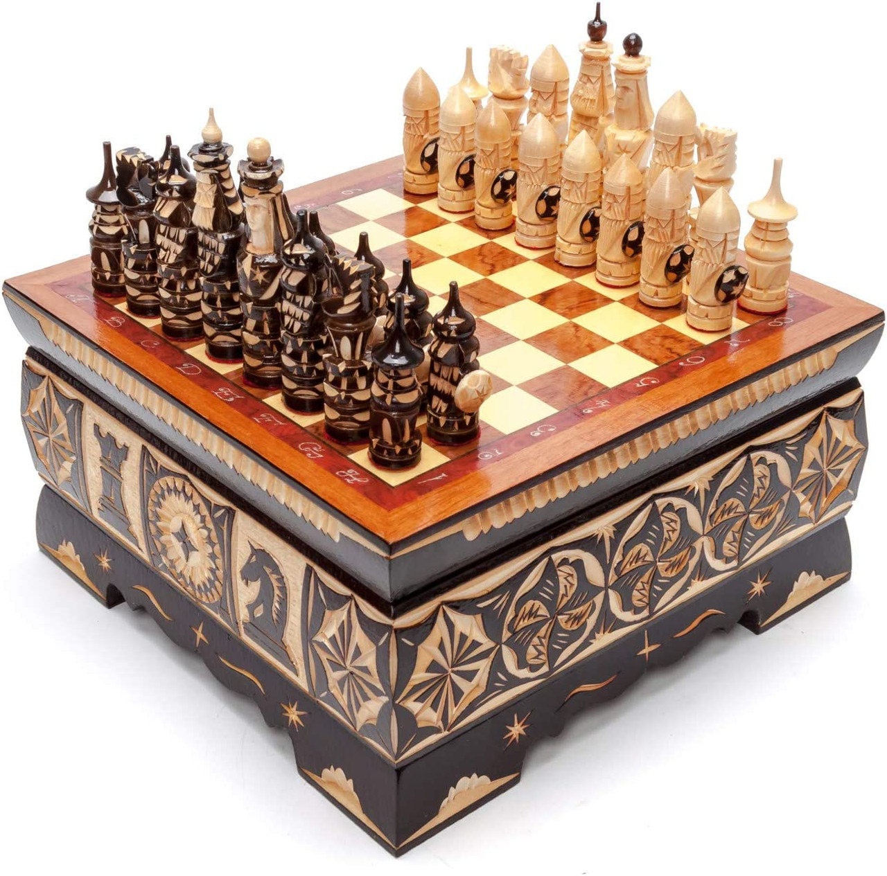 Fancy Russian Chess Set - Small