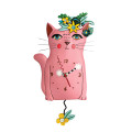 Pretty Kitty Pink Clock | Allen Designs Wall Clocks