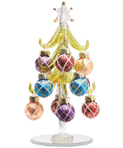 Star Ornaments Christmas Glass Tree - Russian Christmas