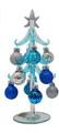 Blue and Silver Glass Trees
