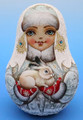 Snow Maiden with Bunny | Nevalashka Musical Doll