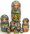 Russian Summer - 10 Nest | Unique Museum Quality Matryoshka Doll