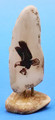 Eagle with Fish - Fossil Walrus Tooth | Scrimshaw 