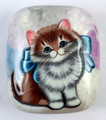 Kitten in a Blue Bow | Fedoskino Lacquer Box