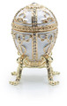 Egg with an Arrow - white | Faberge Style Egg