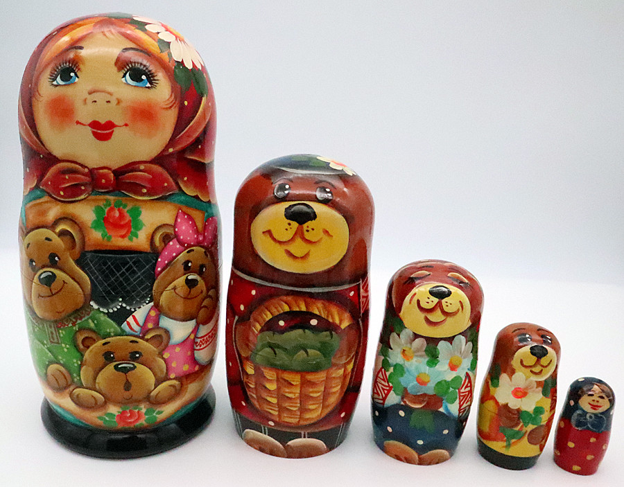 Masha and the Three Bears | Traditional Matryoshka Nesting Doll