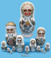 Snegurochka by Tatiana Rolina | Unique Museum Quality Matryoshka Doll